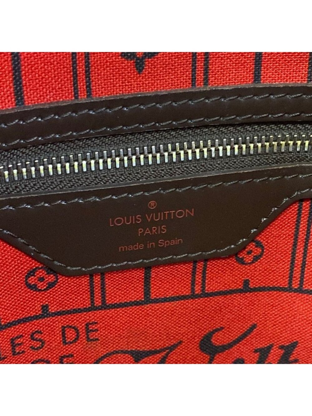 Louis Vuitton Tote Damier Neverfull MM Ebene - Picture 9 of 15